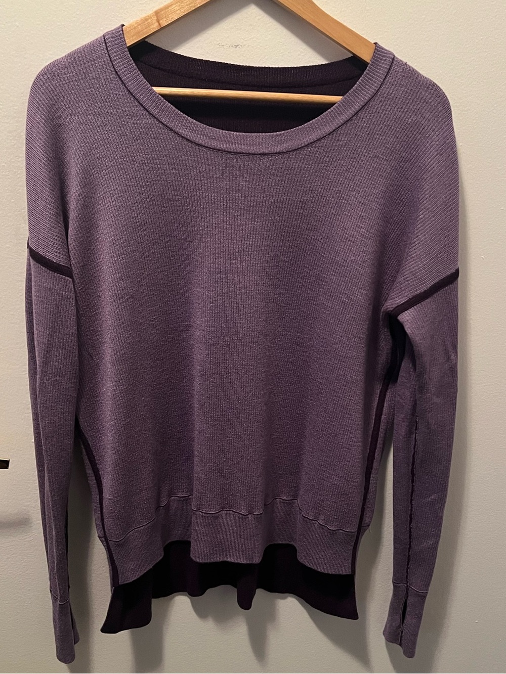 ✨ Lululemon Reversible High-Low Crewneck Knit Sweater